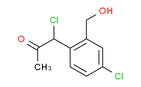 CAS No. 1804178-68-4, 1-Chloro-1-(4-chloro-2-(hydroxymethyl)phenyl)propan-2-one