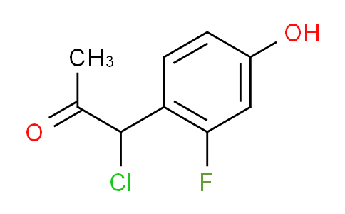 CAS No. 1804243-85-3, 1-Chloro-1-(2-fluoro-4-hydroxyphenyl)propan-2-one
