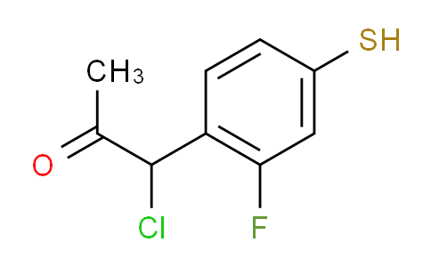 CAS No. 1806408-50-3, 1-Chloro-1-(2-fluoro-4-mercaptophenyl)propan-2-one
