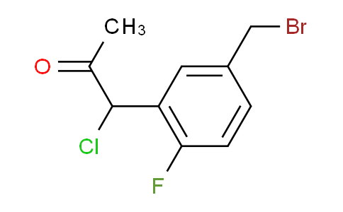 CAS No. 1804184-55-1, 1-(5-(Bromomethyl)-2-fluorophenyl)-1-chloropropan-2-one