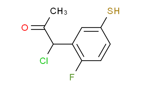 CAS No. 1806484-62-7, 1-Chloro-1-(2-fluoro-5-mercaptophenyl)propan-2-one