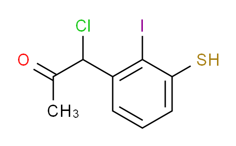 CAS No. 1805907-54-3, 1-Chloro-1-(2-iodo-3-mercaptophenyl)propan-2-one