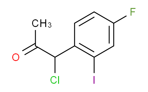 CAS No. 1803726-64-8, 1-Chloro-1-(4-fluoro-2-iodophenyl)propan-2-one