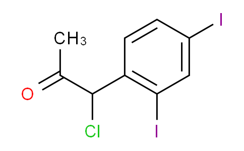 CAS No. 1804034-91-0, 1-Chloro-1-(2,4-diiodophenyl)propan-2-one