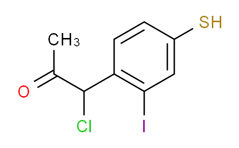 CAS No. 1805814-64-5, 1-Chloro-1-(2-iodo-4-mercaptophenyl)propan-2-one
