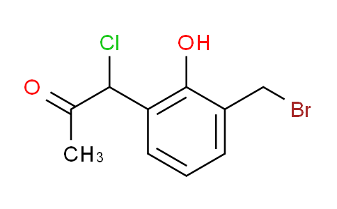 CAS No. 1803863-91-3, 1-(3-(Bromomethyl)-2-hydroxyphenyl)-1-chloropropan-2-one