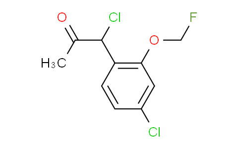 CAS No. 1803759-35-4, 1-Chloro-1-(4-chloro-2-(fluoromethoxy)phenyl)propan-2-one