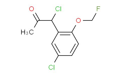 CAS No. 1805746-20-6, 1-Chloro-1-(5-chloro-2-(fluoromethoxy)phenyl)propan-2-one