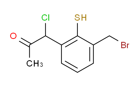 CAS No. 1805694-26-1, 1-(3-(Bromomethyl)-2-mercaptophenyl)-1-chloropropan-2-one