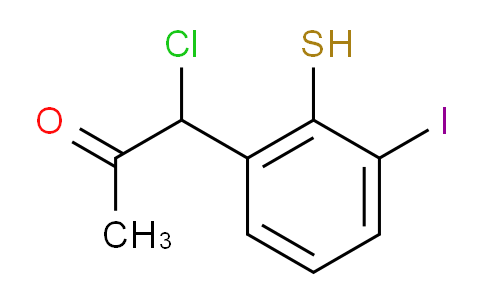 CAS No. 1806450-30-5, 1-Chloro-1-(3-iodo-2-mercaptophenyl)propan-2-one