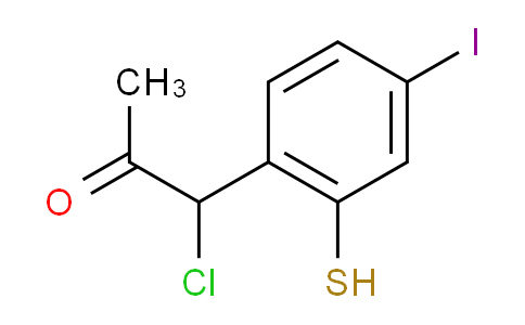 CAS No. 1804146-49-3, 1-Chloro-1-(4-iodo-2-mercaptophenyl)propan-2-one
