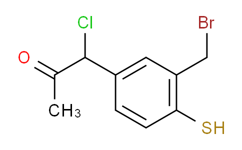 CAS No. 1804063-23-7, 1-(3-(Bromomethyl)-4-mercaptophenyl)-1-chloropropan-2-one