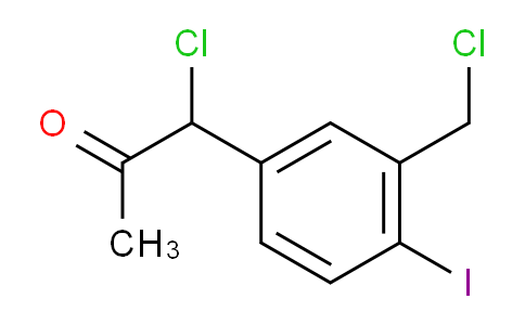 CAS No. 1804099-86-2, 1-Chloro-1-(3-(chloromethyl)-4-iodophenyl)propan-2-one