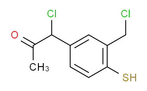 CAS No. 1805858-52-9, 1-Chloro-1-(3-(chloromethyl)-4-mercaptophenyl)propan-2-one