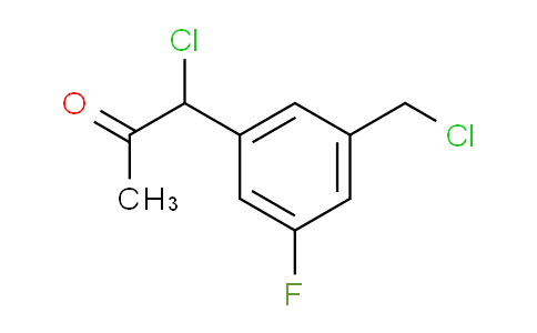CAS No. 1806639-80-4, 1-Chloro-1-(3-(chloromethyl)-5-fluorophenyl)propan-2-one