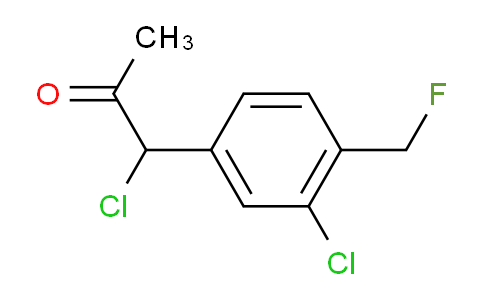 CAS No. 1804073-91-3, 1-Chloro-1-(3-chloro-4-(fluoromethyl)phenyl)propan-2-one