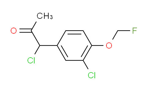 CAS No. 1805686-02-5, 1-Chloro-1-(3-chloro-4-(fluoromethoxy)phenyl)propan-2-one