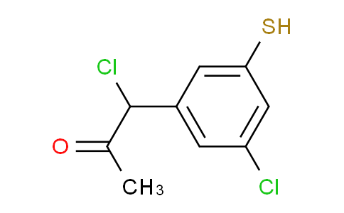 CAS No. 1805747-33-4, 1-Chloro-1-(3-chloro-5-mercaptophenyl)propan-2-one