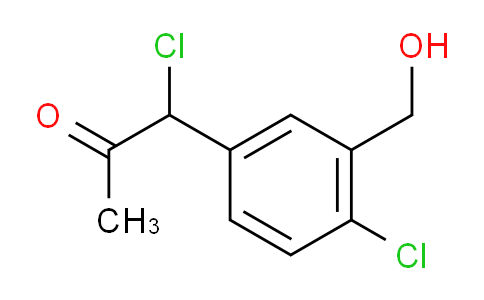 CAS No. 1804076-10-5, 1-Chloro-1-(4-chloro-3-(hydroxymethyl)phenyl)propan-2-one