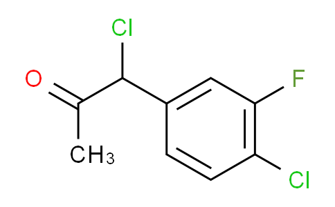 CAS No. 1804043-17-1, 1-Chloro-1-(4-chloro-3-fluorophenyl)propan-2-one