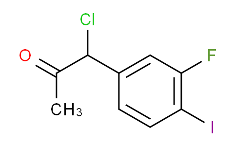 CAS No. 1804049-90-8, 1-Chloro-1-(3-fluoro-4-iodophenyl)propan-2-one