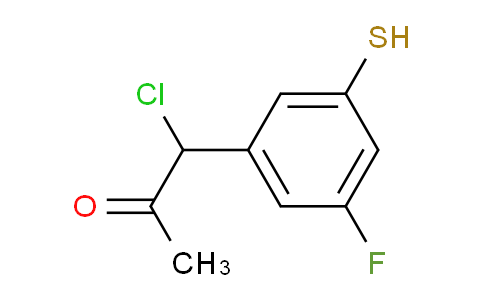CAS No. 1804286-79-0, 1-Chloro-1-(3-fluoro-5-mercaptophenyl)propan-2-one
