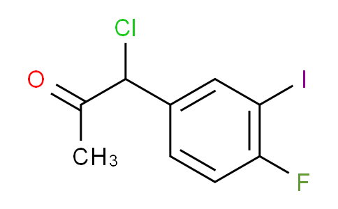 CAS No. 1804175-14-1, 1-Chloro-1-(4-fluoro-3-iodophenyl)propan-2-one
