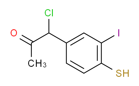 CAS No. 1804059-61-7, 1-Chloro-1-(3-iodo-4-mercaptophenyl)propan-2-one