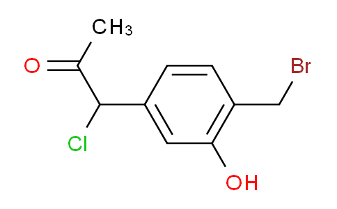 CAS No. 1804061-11-7, 1-(4-(Bromomethyl)-3-hydroxyphenyl)-1-chloropropan-2-one