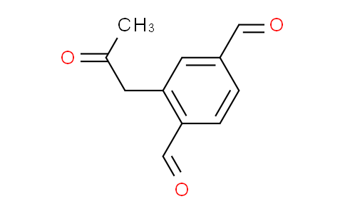 CAS No. 1806395-56-1, 1-(2,5-Diformylphenyl)propan-2-one
