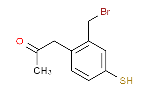 CAS No. 1806511-80-7, 1-(2-(Bromomethyl)-4-mercaptophenyl)propan-2-one