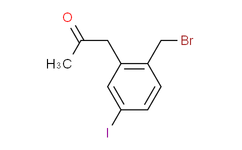 CAS No. 1804139-16-9, 1-(2-(Bromomethyl)-5-iodophenyl)propan-2-one