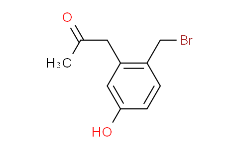 CAS No. 1804262-56-3, 1-(2-(Bromomethyl)-5-hydroxyphenyl)propan-2-one