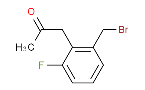 CAS No. 1804098-53-0, 1-(2-(Bromomethyl)-6-fluorophenyl)propan-2-one