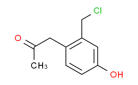 CAS No. 1803872-90-3, 1-(2-(Chloromethyl)-4-hydroxyphenyl)propan-2-one