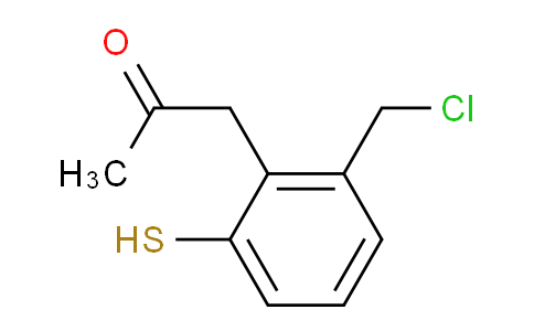 CAS No. 1805858-28-9, 1-(2-(Chloromethyl)-6-mercaptophenyl)propan-2-one