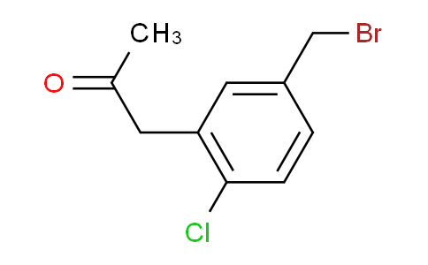 CAS No. 1803798-31-3, 1-(5-(Bromomethyl)-2-chlorophenyl)propan-2-one