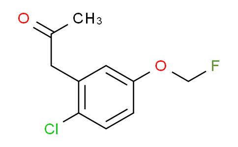 CAS No. 1803758-55-5, 1-(2-Chloro-5-(fluoromethoxy)phenyl)propan-2-one