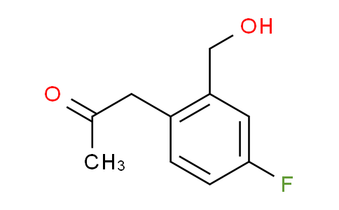 CAS No. 1805701-97-6, 1-(4-Fluoro-2-(hydroxymethyl)phenyl)propan-2-one