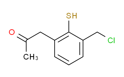 CAS No. 1806415-10-0, 1-(3-(Chloromethyl)-2-mercaptophenyl)propan-2-one