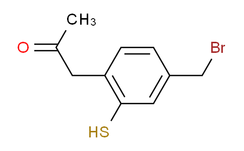 CAS No. 1803748-66-4, 1-(4-(Bromomethyl)-2-mercaptophenyl)propan-2-one