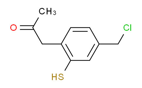 CAS No. 1803714-81-9, 1-(4-(Chloromethyl)-2-mercaptophenyl)propan-2-one