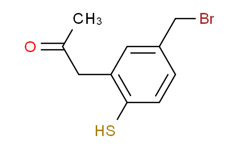 CAS No. 1805844-73-8, 1-(5-(Bromomethyl)-2-mercaptophenyl)propan-2-one
