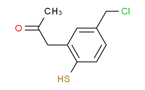 CAS No. 1803881-85-7, 1-(5-(Chloromethyl)-2-mercaptophenyl)propan-2-one
