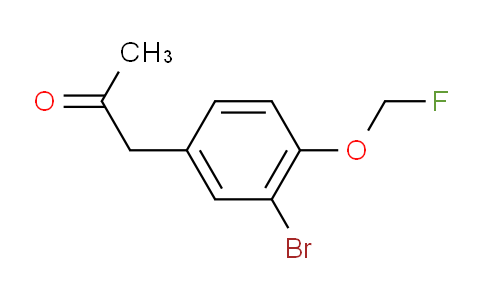CAS No. 1806578-76-6, 1-(3-Bromo-4-(fluoromethoxy)phenyl)propan-2-one