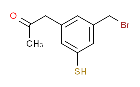 CAS No. 1804237-62-4, 1-(3-(Bromomethyl)-5-mercaptophenyl)propan-2-one