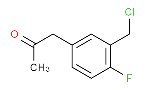CAS No. 1804174-24-0, 1-(3-(Chloromethyl)-4-fluorophenyl)propan-2-one