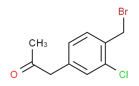 CAS No. 1803883-75-1, 1-(4-(Bromomethyl)-3-chlorophenyl)propan-2-one