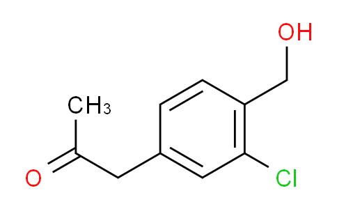 CAS No. 1804231-31-9, 1-(3-Chloro-4-(hydroxymethyl)phenyl)propan-2-one