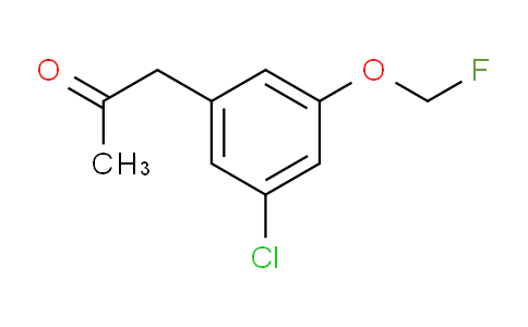 CAS No. 1806323-82-9, 1-(3-Chloro-5-(fluoromethoxy)phenyl)propan-2-one